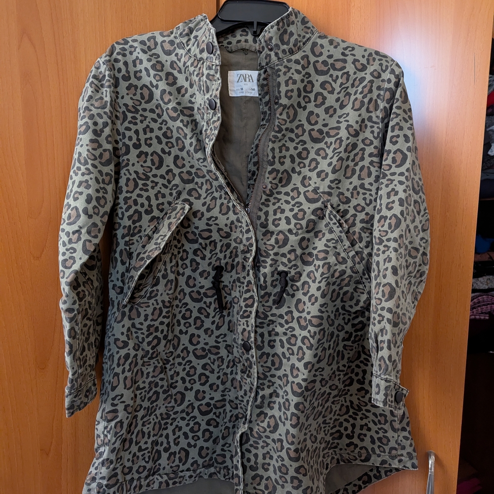 [Girls] Zara Leopard-Print Spring Jacket